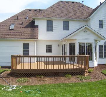 Deck staining 