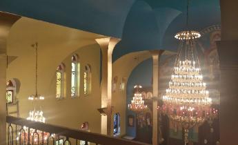 Church sactuary painting